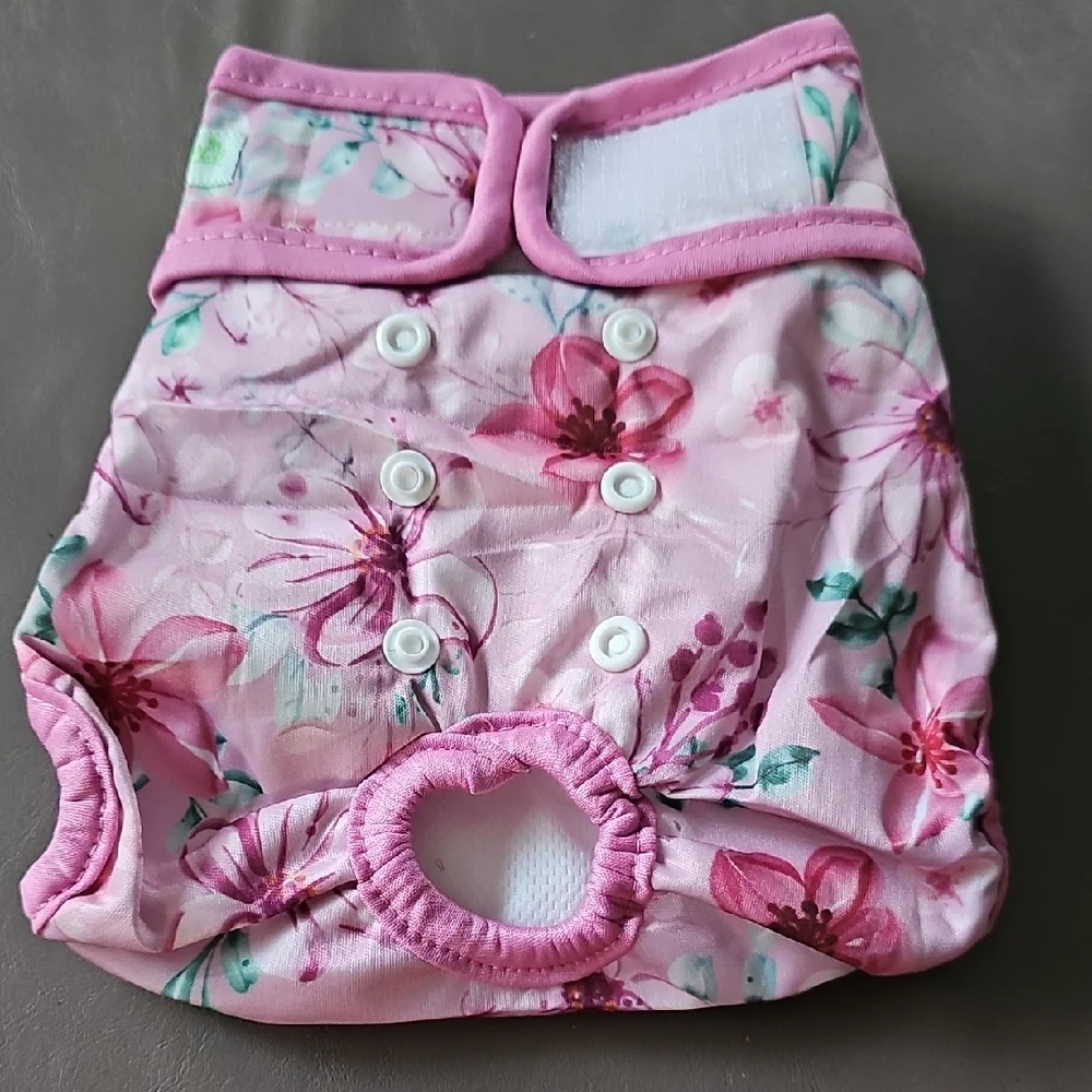 Floral Diapers For Dogs
